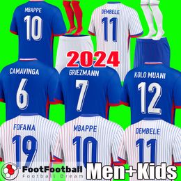 2024 FRENCH GIROUD MBAPPE GRIEZMANN SALIBA football shirt Soccer Jerseys PAVARD KANTE Maillot De Foot Equipe Maillots Kids Kit Women Men Kids Football Kit