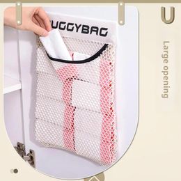 Storage Bags Door Hanging Solution Kitchen Mesh For Vegetables Fruits Plastic Reusable Ginger Trash