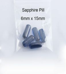 sapphire pills 4mm 6mm 10mm Quartz terp pearl dab ball Insert Luminous Glowing Blue Green Clear Quartz Pearl for Quartz Terp Slurp4784264