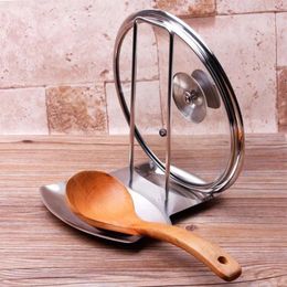 Kitchen Storage Pot Lid Holder With Tray Detachable Fork Organizer Cooking Pan Tableware Stand Shelf Countertop Rack
