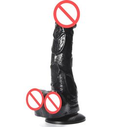 195x4cm Black Big Dildo Sex Toys for Woman Dildo Realistic Dildos for Women Suction Cup Anal Dildos Thrusting Vibrator Machine4783380