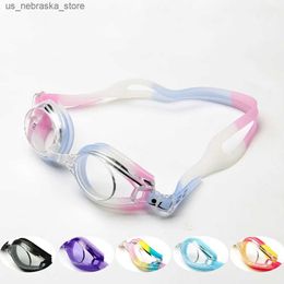 Diving Goggles Adult and childrens anti fog high-definition swimming goggles candy colored manufacturer silicone wholesale Q240410