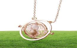 ZRM 20pcslot Whole Fashion Jewellery Potter Time Turner Pendant Necklace Sand Glass Necklace For Women 20092978015711383140