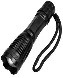LED Flashlight Torch -T6 3800LM Portable Self Defence Tactical Rifle Flashlights Battery Prowered Camping Hiking Torch Lamp4714598