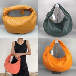 Chaoda Woven 40cm wallet designer 2024 Baskets Buns Dumpling genuine Handheld leather bags Cloud Knotted Vegetable luxuries designers women black bag tote 53A9