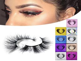 1 Pair 3D Faux Mink Eyelashes Fluffy Dramatic Makeup Wispy Natural Long False Eye Lash Thick Fake Lashes9123149