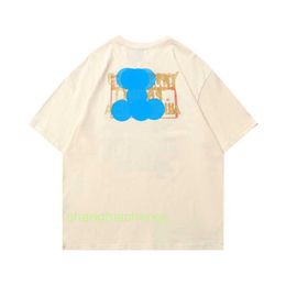 Men's Galieriy DoIpts T-shirts 2024 Spring Summer New Unisex Hot Stamped Letter Skull Print Round Neck Short sleeved T-shirt