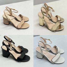 designer sandals heels sandals dress shoes women classic high heeled sandals real eather dance shoe sexy suede lady metal belt buckle thick heel woman shoes 021
