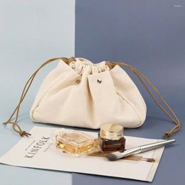 Cosmetic Bags INS Simple Bag Japanese Korean Style Bundle Makeup Pocket Toiletry Drawstring Women Large Capacity Travel Wash