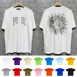 mens designer t shirt dress shirt shirts cotton material 230g Letters design shirt Wholesale 2 pieces 5% off us size unisex