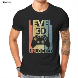 Men's T Shirts Wholesale Customised Casual Cotton S To 6XL Men Level 30 Unlocked Shirt Funny Video Game Graphic12411604