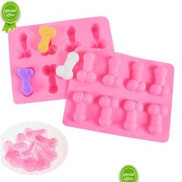 Ice Cream Tools New Sexy Penis Ice Cube Maker Tray Cake Chocolate Mold Bachelorette Party Supplies For Wedding Hen Night Adt Birthday Dhvks