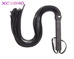 1pc 60cm Soft PU Leather Fetish Bondage Sex Whip Flogger Spanking Paddle Sexy Policy Knout Adult Games BDSM Sex Toys for Couples C3137483