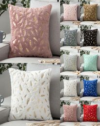 Plush Faux Fur Square Cushion Cover Soft Fluffy Velvet Home Office Sofa Bed Decor Throw Pillowcase 43 x 43cm1119937