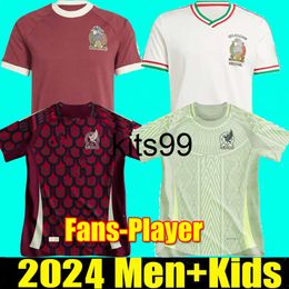 S-4XL Mexico 2024 Copa America RAUL CHICHARITO Soccer Jerseys 2023 LOZANO DOS SANTOS 24 25 H.LOZANO Men Kids Football Shirts Uniforms Fans Player Version