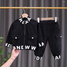 Clothing Sets Autumn Children Boys Girls Cartoon Corduroy Long Sleeve Kids Tracksuit Baby T-Shirt Jeans 2Pcs/Set 0-4 Years