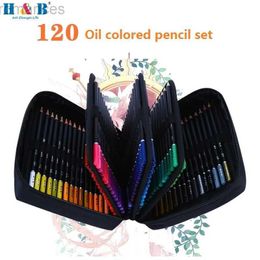 Pencils H B 72/120 Color Pencil Set Oil/Mixed Lead Graffiti Sketch Pencil School Childrens Artist Supplies d240510