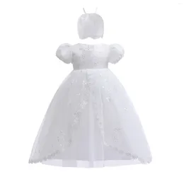 Girl Dresses Baby Baptism White Lace Infant First Birthday Wedding Party Dress Bebes Born Christening Ball Gown 0 To 24 Years