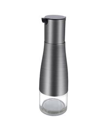 Stainless Steel Glass Olive Oil Dispenser Vinegar and Soy Sauce Bottle Controllable No Drip Design 11oz320ml4919088