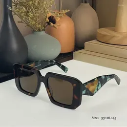 Sunglasses Sale Acetate Square Three-Dimensional Vintage Male Sun Glasses Brand Retro Camo Shades For Women With Rope 2024