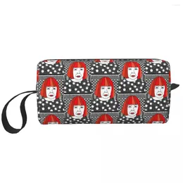 Storage Bags Custom Yayoi Kusama Abstract Art Travel Cosmetic Bag Women Toiletry Makeup Organiser Lady Beauty Dopp Kit