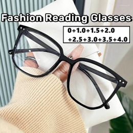 Sunglasses Men Women Fashion Large Frame Reading Glasses Oversized Anti-blue Light Computer Eyewear Unisex Vintage Transparent Presbyopia