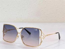 Fashion Designer Petal Square Sunglasses for Women Z1629 Elegant Metal cutout frame oversized glasses summer classic leisure style9017975