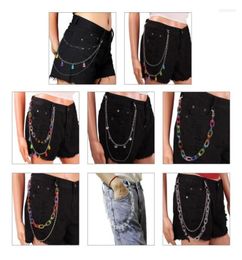 Belts Skirts Pants Chain Goth Multi Type Chains Transparent Alloy Pendant Waist Wallet Pocket For Women Girls Gift8352931