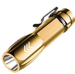 Portable Mini Flashlight aluminium alloy Usb Rechargeable 3 lighting Mode Pocket Flashlights Tactical Hunting Camping lamp Lights with clip