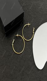 Earrings Designer For Women Hoop Earring Silver Gold Hoops Jewellery Designer Luxurys Letter Y Letter Studs Bracelet With Box Nice 23434002