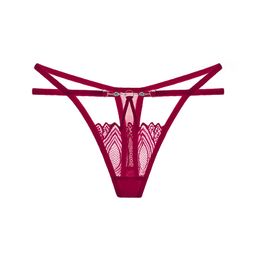 Dual Strap stylish low waist lace design seemless comfortable women triangle short pants lady underwear Thong Panties Sexy mesh panty female clothing