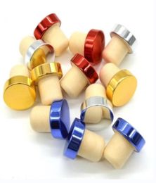 Tshape Wine Tool Stopper Silicone Plug Cork Bottle Stoppers Red Cork Bottles Bar Tool Sealing Cap Corks For Beer F0623x023714849