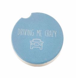 Sublimation Blank Car Ceramics Coasters 6666cm Transfer Printing Coaster Blank Consumables Materials Factory EEA20862620905