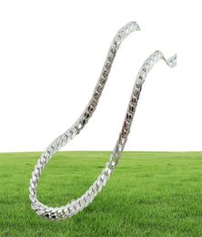 High Quality Brand New Womens Mens Male Female 925 Sterling Silver Figaro Chains Necklace Necklaces Pendant Chain Link Pendants KX4855534