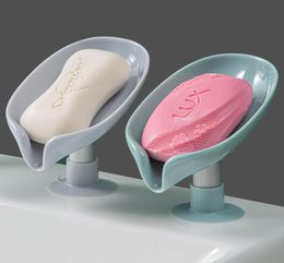Other Bath Toilet Supplies Soap dish Leaf Soap Box Drain Holder Bathroom Shower Storage Plate Tray container3028971