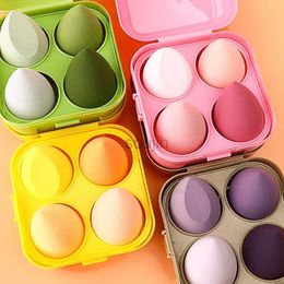 Makeup Tools 4 pieces/box cosmetic sponge egg foundation make-up powder puff water drop cosmetic puff makeup mixed sponge wet dry dual purpose d240510