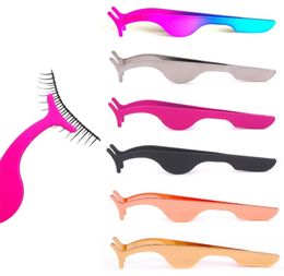 2019 False Eyelash Tweezers Fake Eye Lash Applicator Eyelash Extension Curler Nipper Auxiliary Clip Clamp Makeup Tools1997351