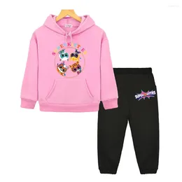 Clothing Sets SuperKitties Kids Hoodie Casual Anime Boygirl Boutique Clothes Fleece Sweatshirt Kawaii Pullover Childrens