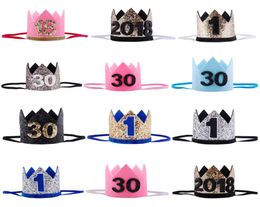 11630 Adult children Birthday Party Hats Girls kawaii Princess Crown Caps Women Birthday Cake Caps Po Props Party Decor7698732