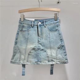 Women's Shorts Spring Summer 2024 Denim Hip Korean-Style High Waist Slimming Skirt