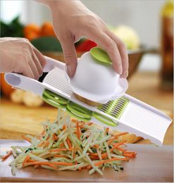 Mandoline Peeler Grater Vegetables Cutter with 5 Stainless Steel Blade Carrot Grater Onion Slicer Kitchen Accessories Tools6031389