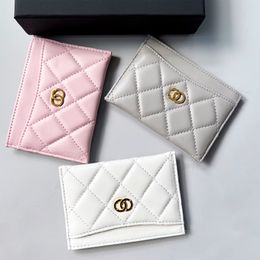 Womens fashion caviar quilted leather coin purse card holders wallet cardholder High Designer classic flap purses Organizer mens luxury zipper Wallets Key Pouch