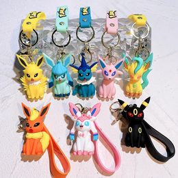 Creative and Cute Keychain Pendant Kabi Beast Cartoon PVC Toy Car Accessories Keychain