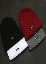 Kith Beanie Caps knitted Cashmere Warm Couple Lovers Hats Tide Street Hiphop Wool Cap4689777