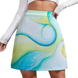 Skirts Flow Painting Mini Skirt Summer Clothes Dresses For Prom Japanese Fashion Dress