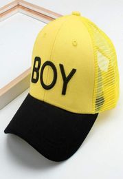 28 Years Children Boy Baseball Cap Girls Mesh Trucker Snapback Black 3d Letter Yellow White Blue Red5619741