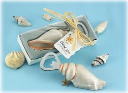 30pcs Sea Shell Openers Seashell Bottle Opener Sand Summer Beach Theme Shower Wedding Favours Gift in Box8663650