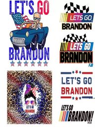 Lets Go Brandon Tranfer Sticker Party Favor Thermo Stickers Heat Transfer Graphic Patches For Clothing Appliques For Clothes HHA101546857