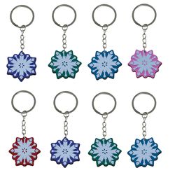 Other Snowflake Keychain Pendants Accessories For Kids Birthday Party Favours Christmas Gift Keychains Backpack Keyring Suitable School Otetg