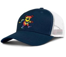 Rock The Grateful dead dancing bear for men and women adjustable trucker meshcap custom blank team trendy baseballhats Trips Aroun1901141